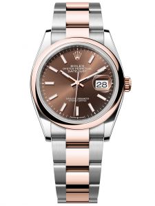 Đồng hồ Rolex Datejust M126201-0044 126201-0044 Oystersteel và Vàng Everose, mặt số chocolate - Mẫu mới 2023