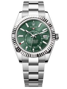 Đồng hồ Rolex Sky-Dweller M336934-0001 336934-0001 Oystersteel và Vàng trắng, mặt số xanh bạc hà - Mẫu mới 2023