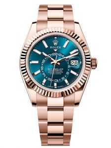 Đồng hồ Rolex Sky-Dweller M336935-0001 336935-0001 Everose gold, mặt số xanh lục lam - Mẫu mới 2023