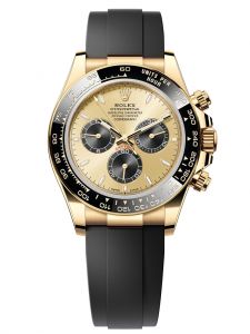 Đồng hồ Rolex Cosmograph Daytona M126518LN-0012 yellow gold , mặt số vàng kim và đen sáng - Mẫu mới 2023