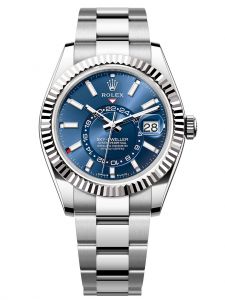 Đồng hồ Rolex Sky-Dweller M336934-0005 336934-0005 Oystersteel và Vàng trắng, mặt số xanh sáng - Mẫu mới 2023