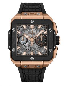 Đồng hồ Hublot Square Bang Unico King Gold Ceramic 821.OM.0180.RX 821OM0180RX