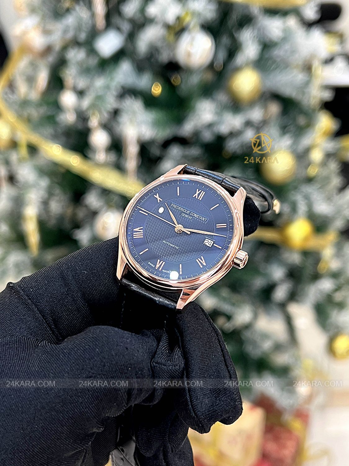 Đồng hồ Frederique Constant FC-303MN5B4 Rose Gold Blue Roman
