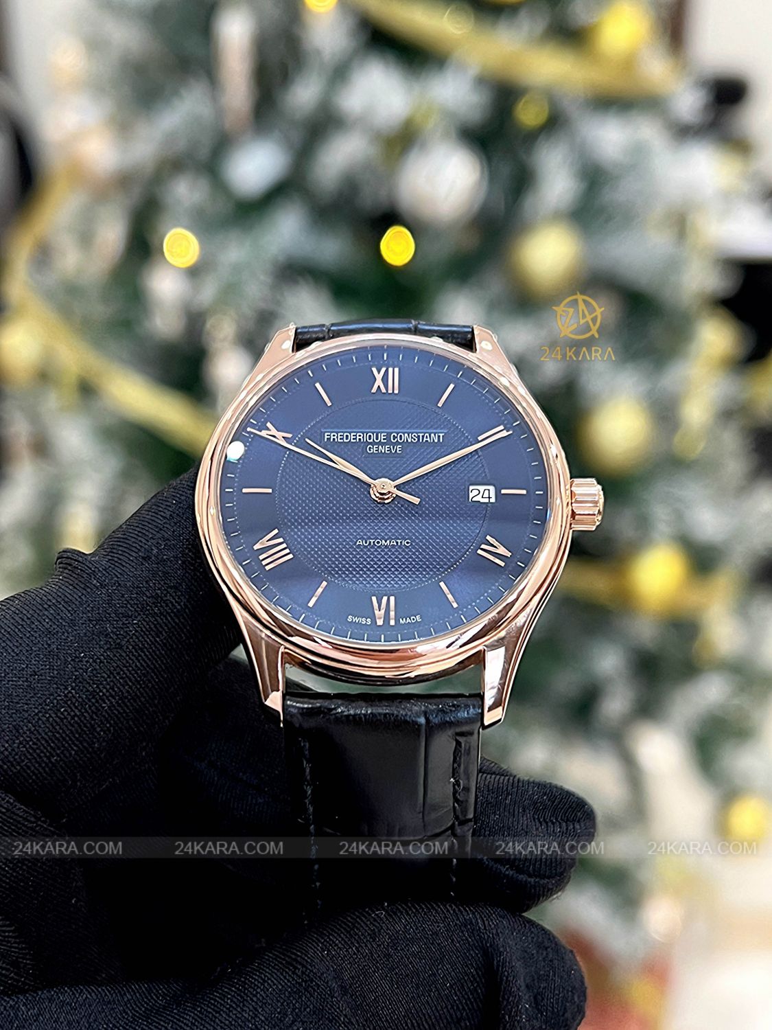Đồng hồ Frederique Constant FC-303MN5B4 Rose Gold Blue Roman