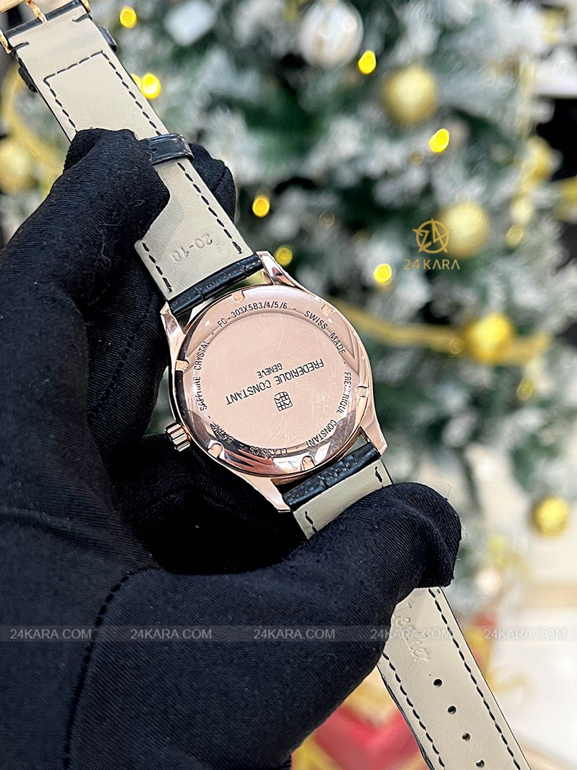 Đồng hồ Frederique Constant FC-303MN5B4 Rose Gold Blue Roman