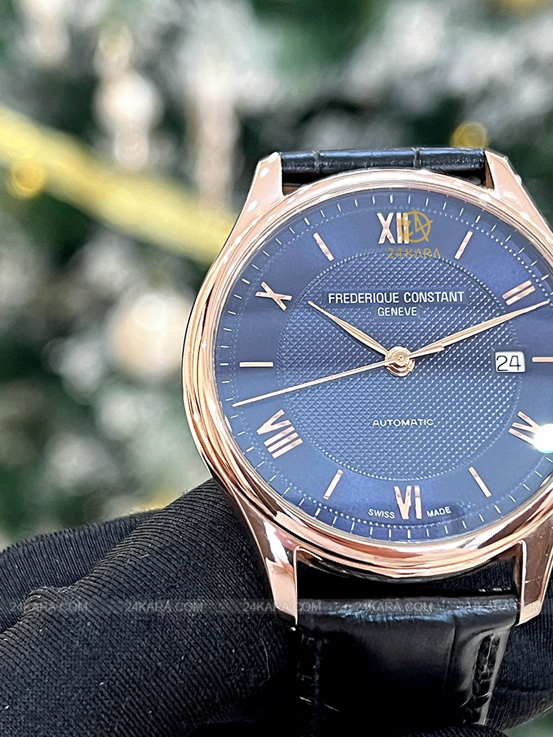 Đồng hồ Frederique Constant FC-303MN5B4 Rose Gold Blue Roman