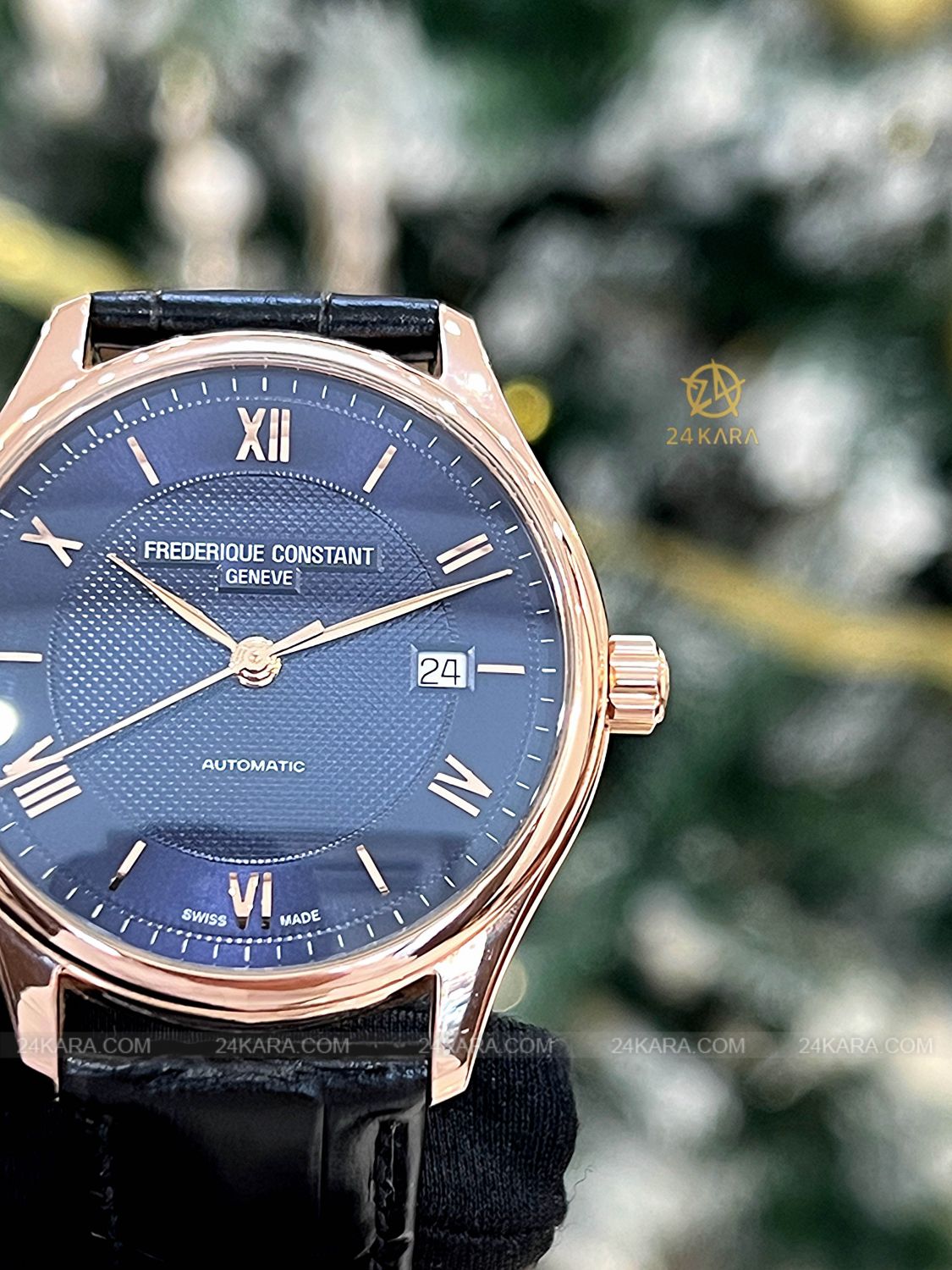 Đồng hồ Frederique Constant FC-303MN5B4 Rose Gold Blue Roman