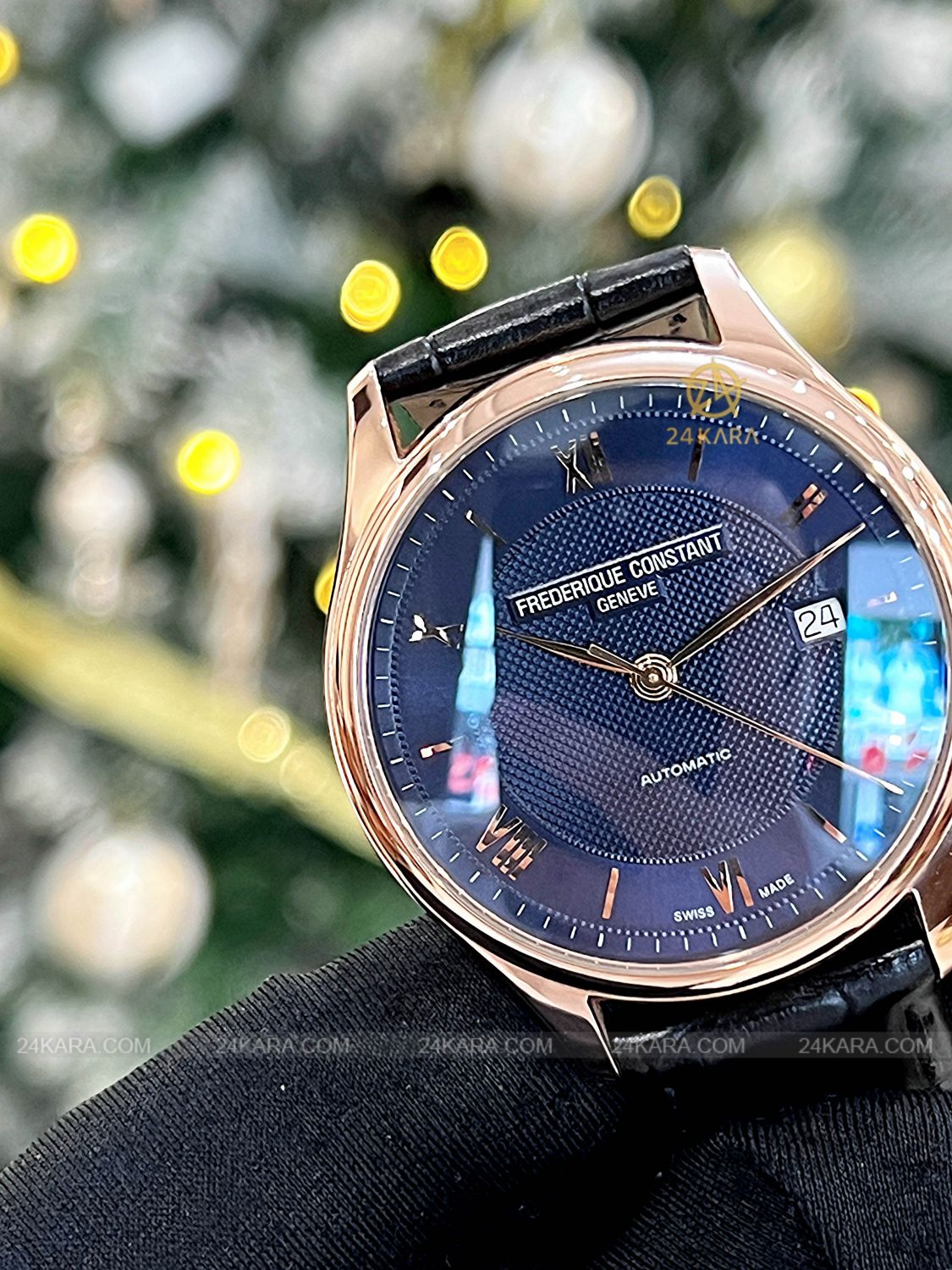 Đồng hồ Frederique Constant FC-303MN5B4 Rose Gold Blue Roman