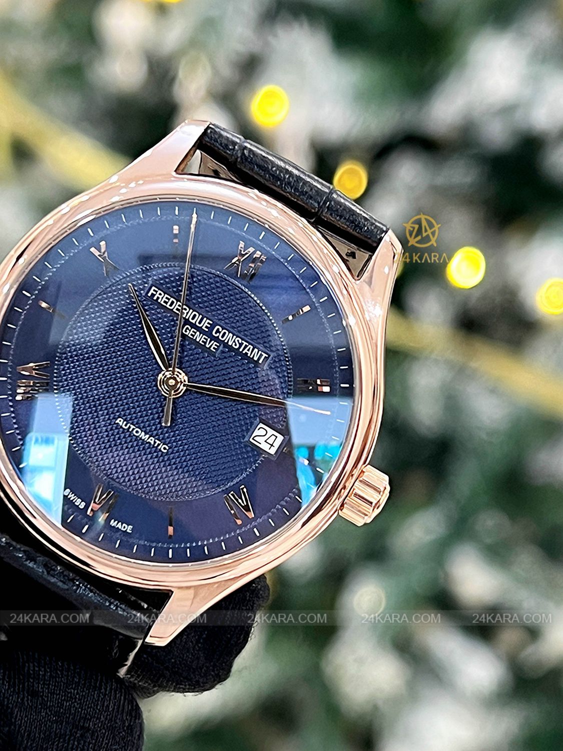 Đồng hồ Frederique Constant FC-303MN5B4 Rose Gold Blue Roman