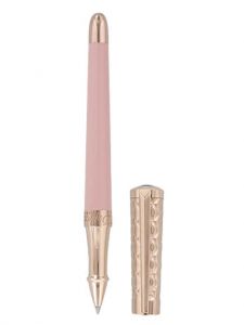 Bút bi nước S.T. Dupont Liberté Pink Lacquer And Rose Gold Rollerball Pen 462678