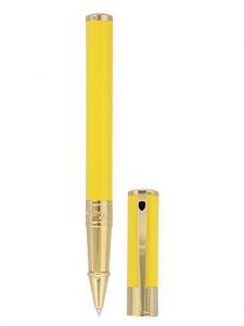 Bút bi nước S.T. Dupont D-Initial Yellow Lacquer And Gold Rollerball Pen 262280