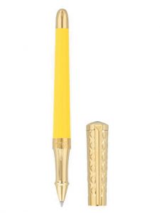 Bút bi nước S.T. Dupont Liberté Yellow Lacquer And Yellow Gold Rollerball Pen 462680