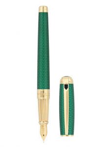 Bút máy S.T. Dupont Line D Large Green Fountain Pen 410113L
