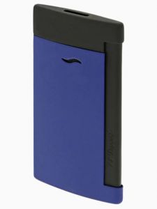 Bật Lửa S.T Dupont Slim 7 Matt Black And Ocean Blue Lighter 27761