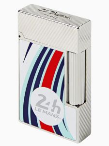 Bật Lửa S.T Dupont Ligne 2 24H Du Mans White / Palladium Lighter C16088