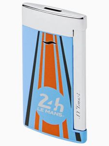 Bật Lửa S.T Dupont Slim 7 24H Du Mans Blue / Chrome Lighter 27789