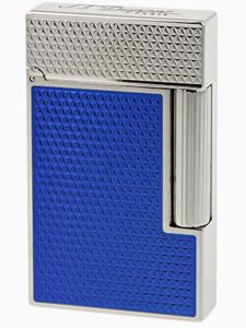 Bật Lửa S.T Dupont Ligne 2 Electric Blue Lacquer Guilloche Lighter C16619