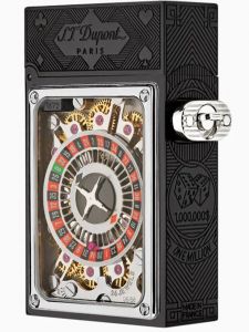 Bật Lửa S.T Dupont Casino Pocket Complication Lighter Black Pvd Finish 016358BL