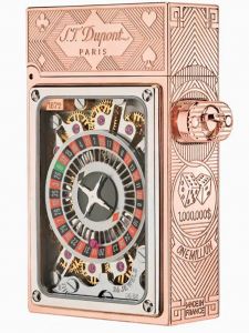 Bật Lửa S.T Dupont Casino Pocket Complication Lighter Pink Gold Finish 016358RG