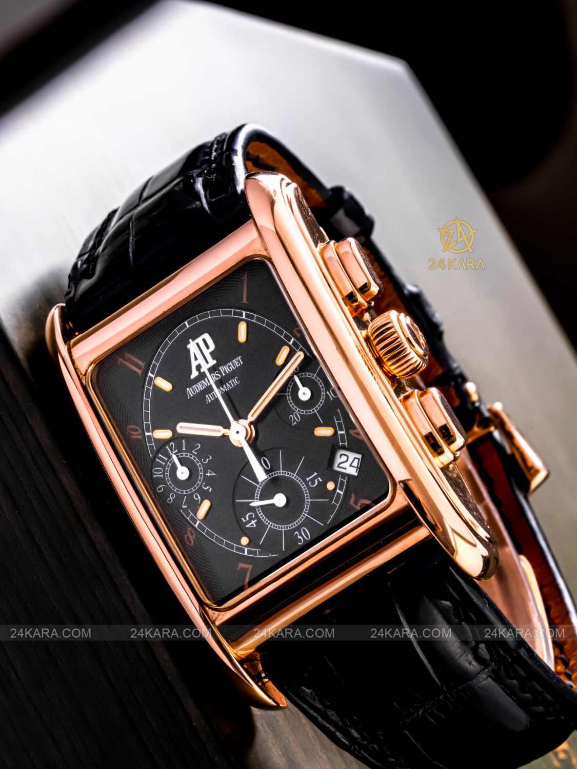 Đồng hồ Audemars Piguet Edward Piguet Chronograph 25925OR.OO.D001CR.01 Black Rose Gold 18K - Lướt