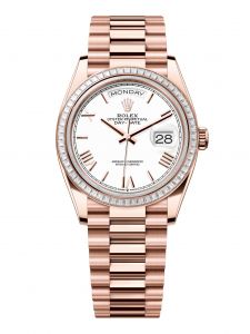 Đồng Hồ Rolex Day-Date M128395TBR-0022 128395TBR-0022 Vàng Everose 18ct Màu Trắng - Mã Mới 2024