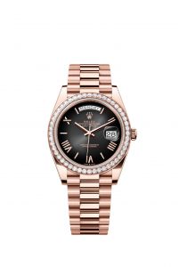 Đồng Hồ Rolex Day-Date M228345RBR-0025 228345RBR-0025 Vàng Everose 18ct Màu Xám Đen Ombre - Mã Mới 2024