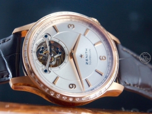 Đồng hồ Zenith Elite Captain Tourbillon rose gold 18k with diamond (lướt)