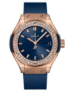 Đồng hồ Hublot Classic Fusion King Gold Blue Diamonds 591.OX.7180.RX.1204