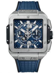 Đồng hồ Hublot Square Bang Unico Titanium Blue 821.NX.5170.RX