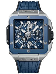 Đồng hồ Hublot Square Bang Unico Titanium Blue Ceramic 821.NL.5170.RX