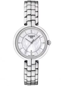 Đồng hồ Tissot Flamingo MOP T094.210.11.111.00 Mặt Ốc Trắng