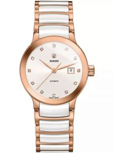 Đồng hồ Rado Centrix Automatic Diamond Ceramic R30183742 Gốm Trắng Kim Cương - lướt