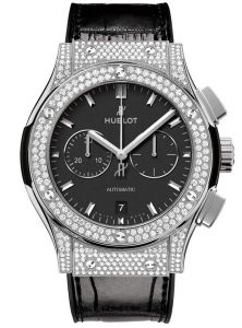 Đồng Hồ Hublot Classic Fusion Chronograph Titanium Pave 42mm 541.NX.1170.LR.1704