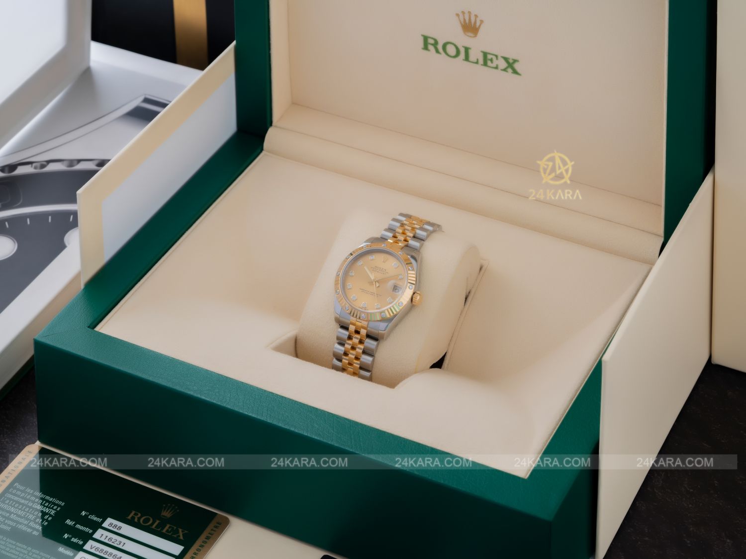Đồng hồ Rolex Datejust 31 M178313-0029 178313-0029 Thép Oystersteel và Vàng Kim 18ct Mặt Champagne Niềng Kim cương