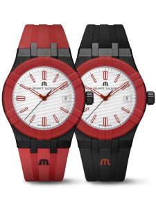 Đồng hồ Maurice Lacroix Aikon Tide Black Red And White AI2008-04010-400-J