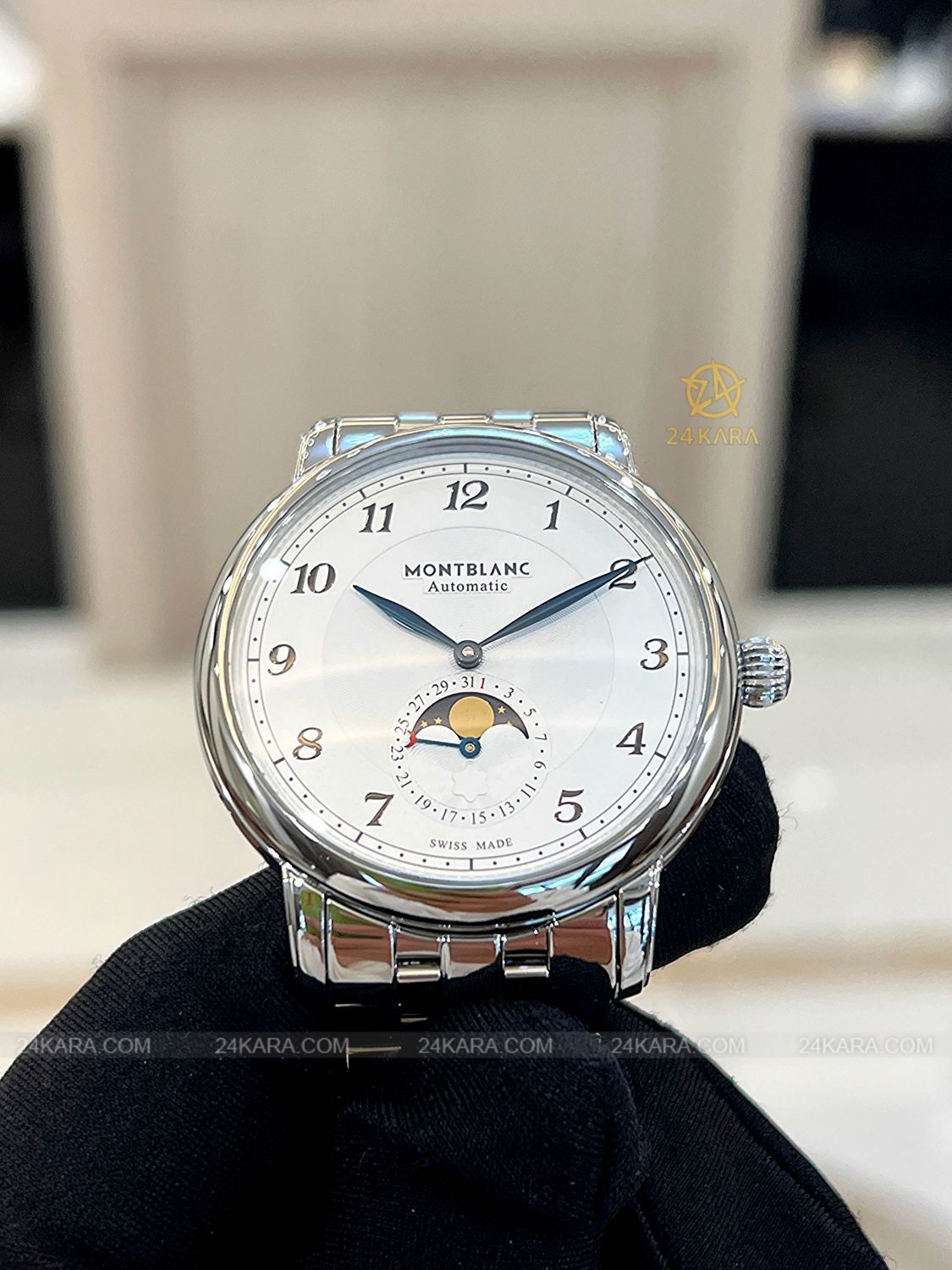 Đồng hồ Montblanc Star Legacy Moonphase 42 117326 MB117326 Kim Xanh - Lướt