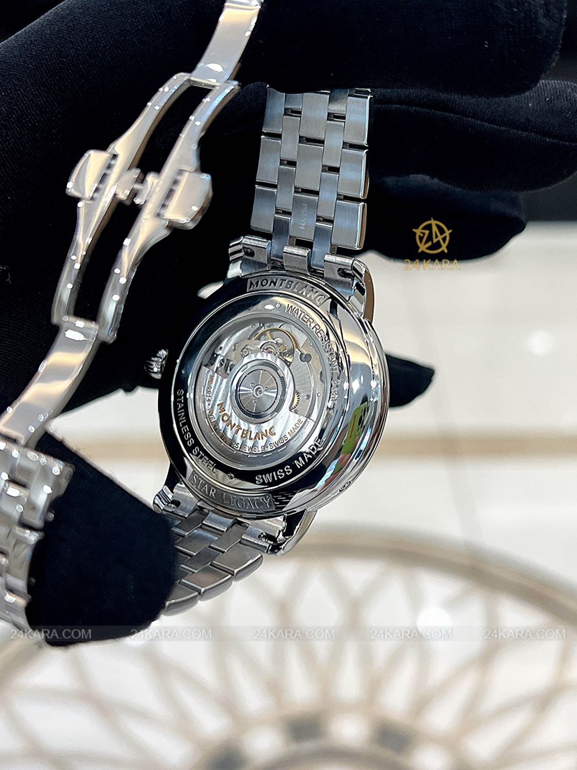 Đồng hồ Montblanc Star Legacy Moonphase 42 117326 MB117326 Kim Xanh - Lướt