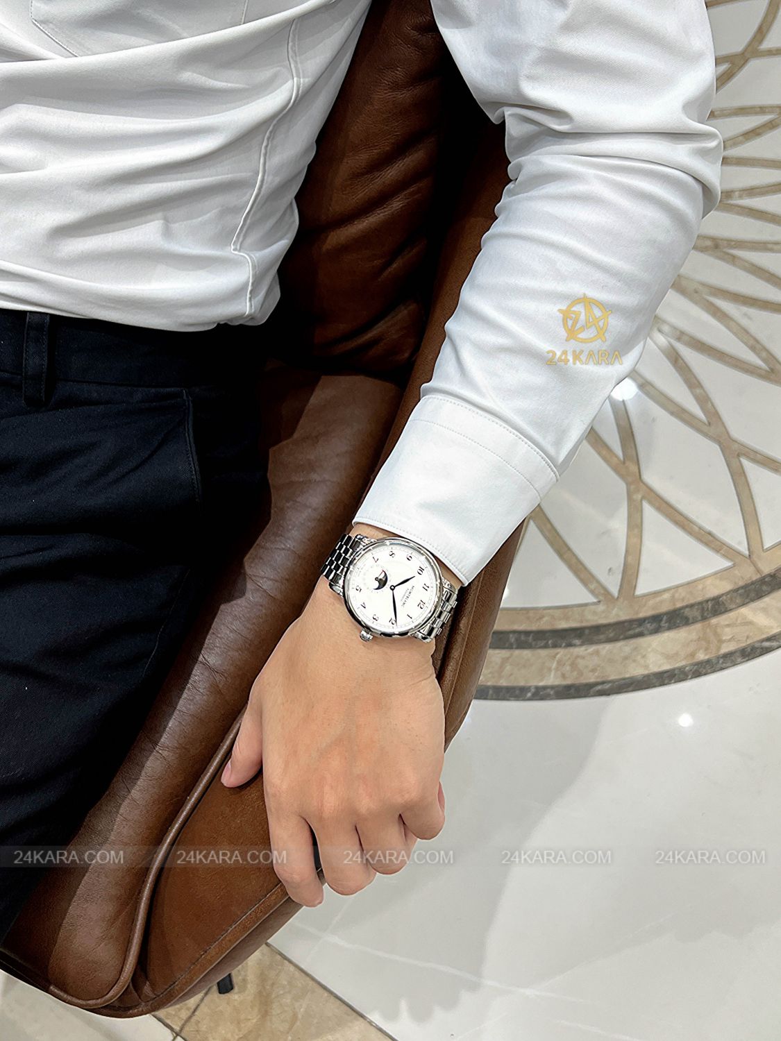 Đồng hồ Montblanc Star Legacy Moonphase 42 117326 MB117326 Kim Xanh - Lướt