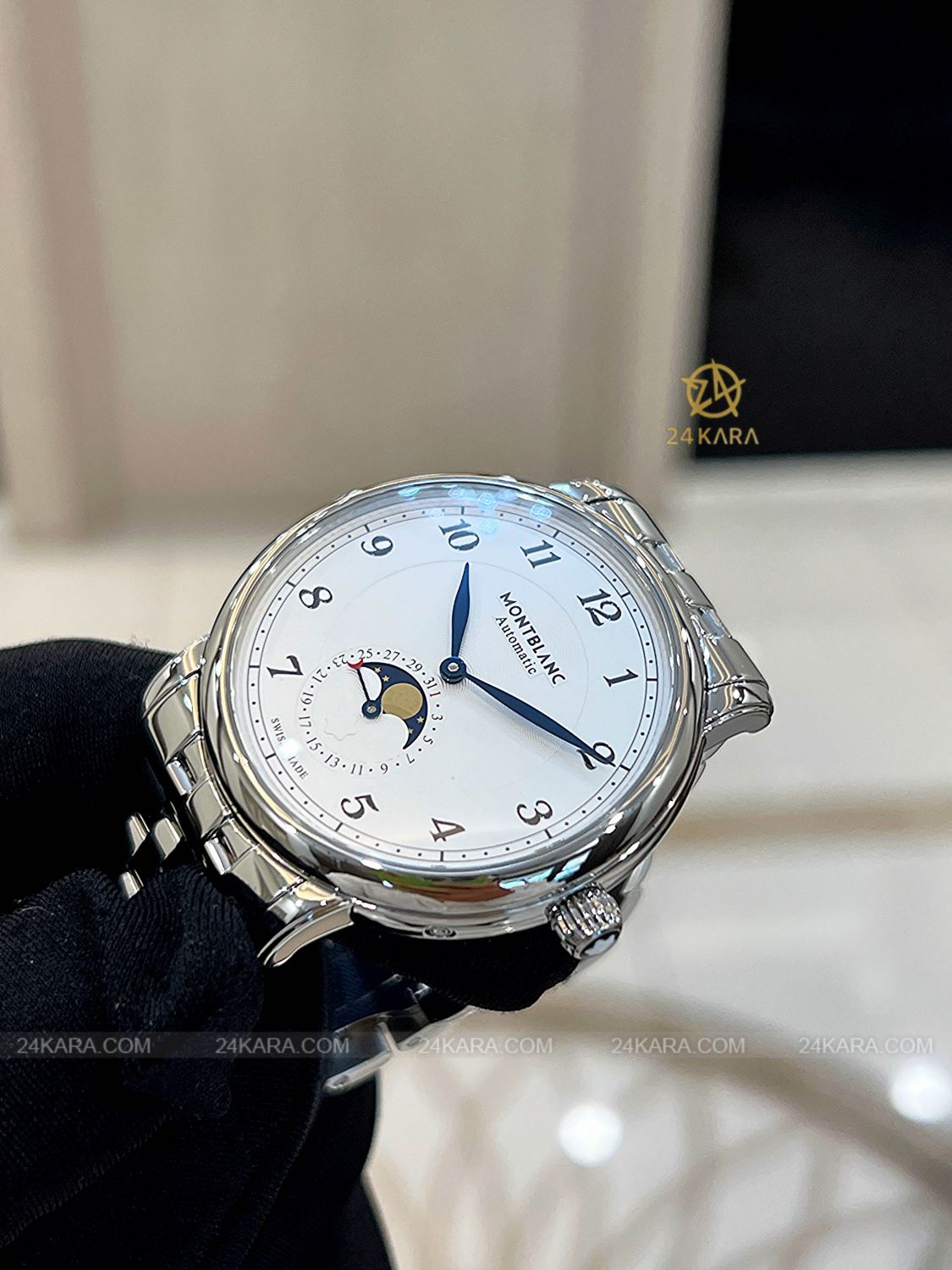 Đồng hồ Montblanc Star Legacy Moonphase 42 117326 MB117326 Kim Xanh - Lướt