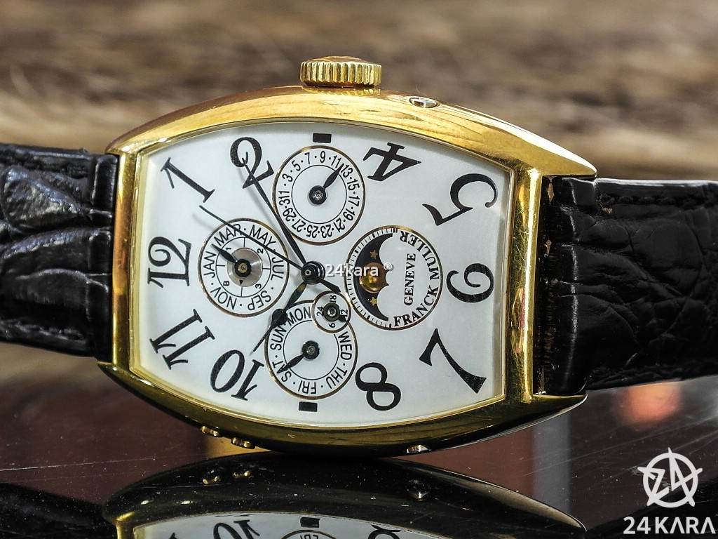 Đồng hồ Franck Muller Cintree Curvex Quantieme Perpetual Calendar gold 18k (lướt)