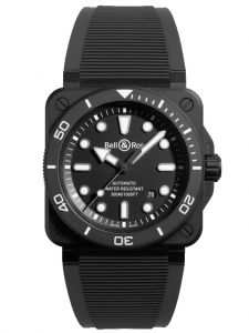 Đồng hồ Bell & Ross BR 03 Diver Black Matte Ceramic BR03A-D-BL-CE/SRB