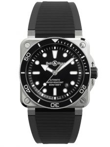 Đồng hồ Bell & Ross BR 03 Diver Black Steel BR03A-D-BL-ST/SRB BR03ADBLSTSRB