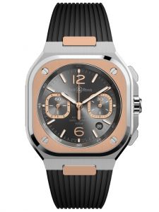 Đồng hồ Bell & Ross BR 05 Chrono Grey Steel & Gold BR05C-RTH-STPG/SRB