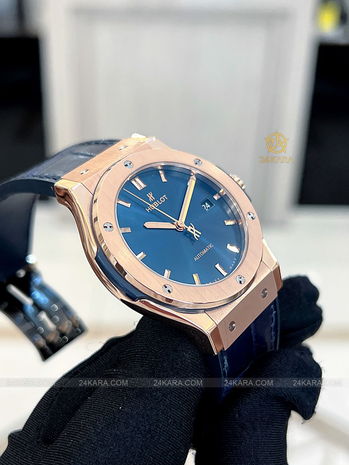Đồng Hồ Hublot Classic Fusion Blue King Gold 42mm 542.OX.7180.LR - Lướt