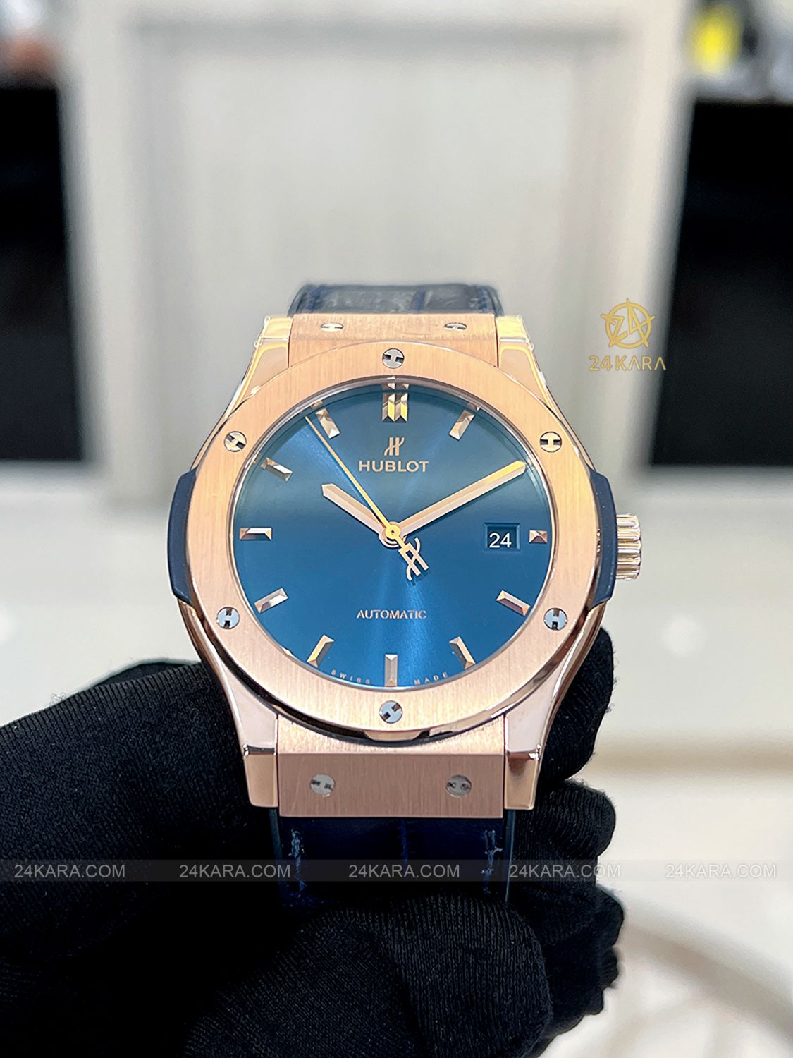 Đồng Hồ Hublot Classic Fusion Blue King Gold 42mm 542.OX.7180.LR - Lướt