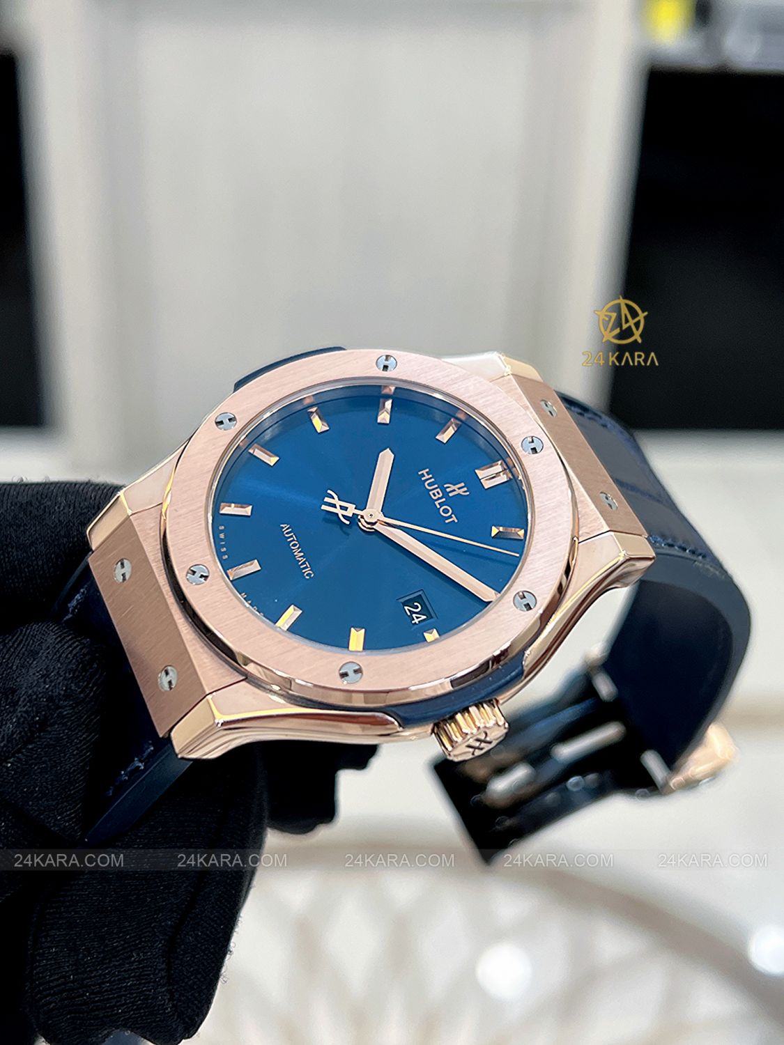 Đồng Hồ Hublot Classic Fusion Blue King Gold 42mm 542.OX.7180.LR - Lướt