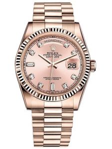 Đồng hồ Rolex Day-Date M118235 118235 Mặt Số Hồng Nạm Kim Cương