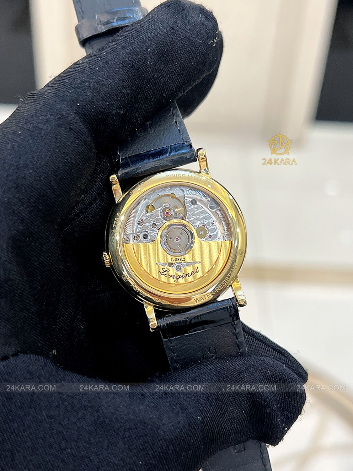 Đồng hồ Longines Elegant L4.778.6.11.0 L47786110 Vàng khối 18K mặt trắng - lướt