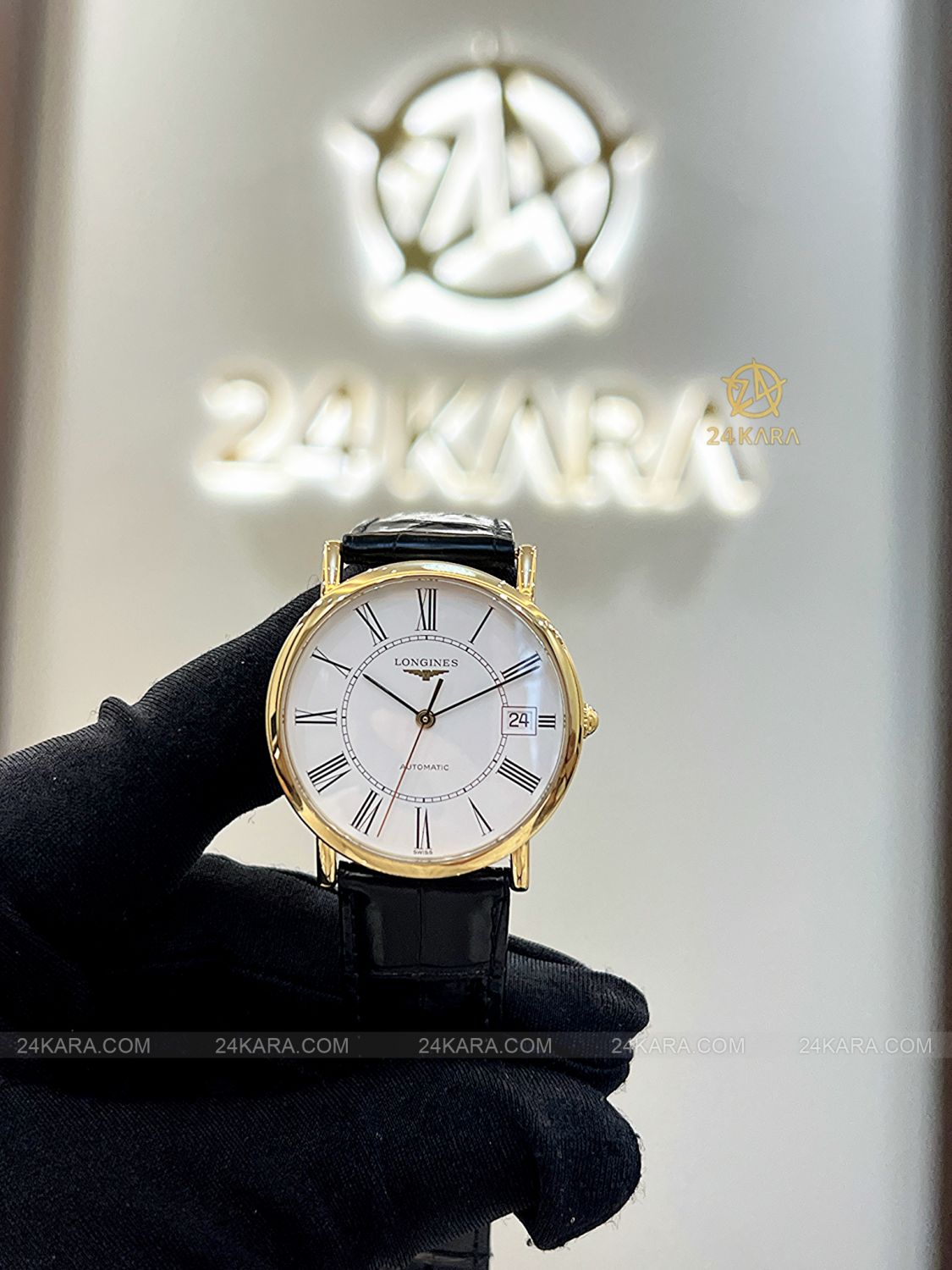 Đồng hồ Longines Elegant L4.778.6.11.0 L47786110 Vàng khối 18K mặt trắng - lướt