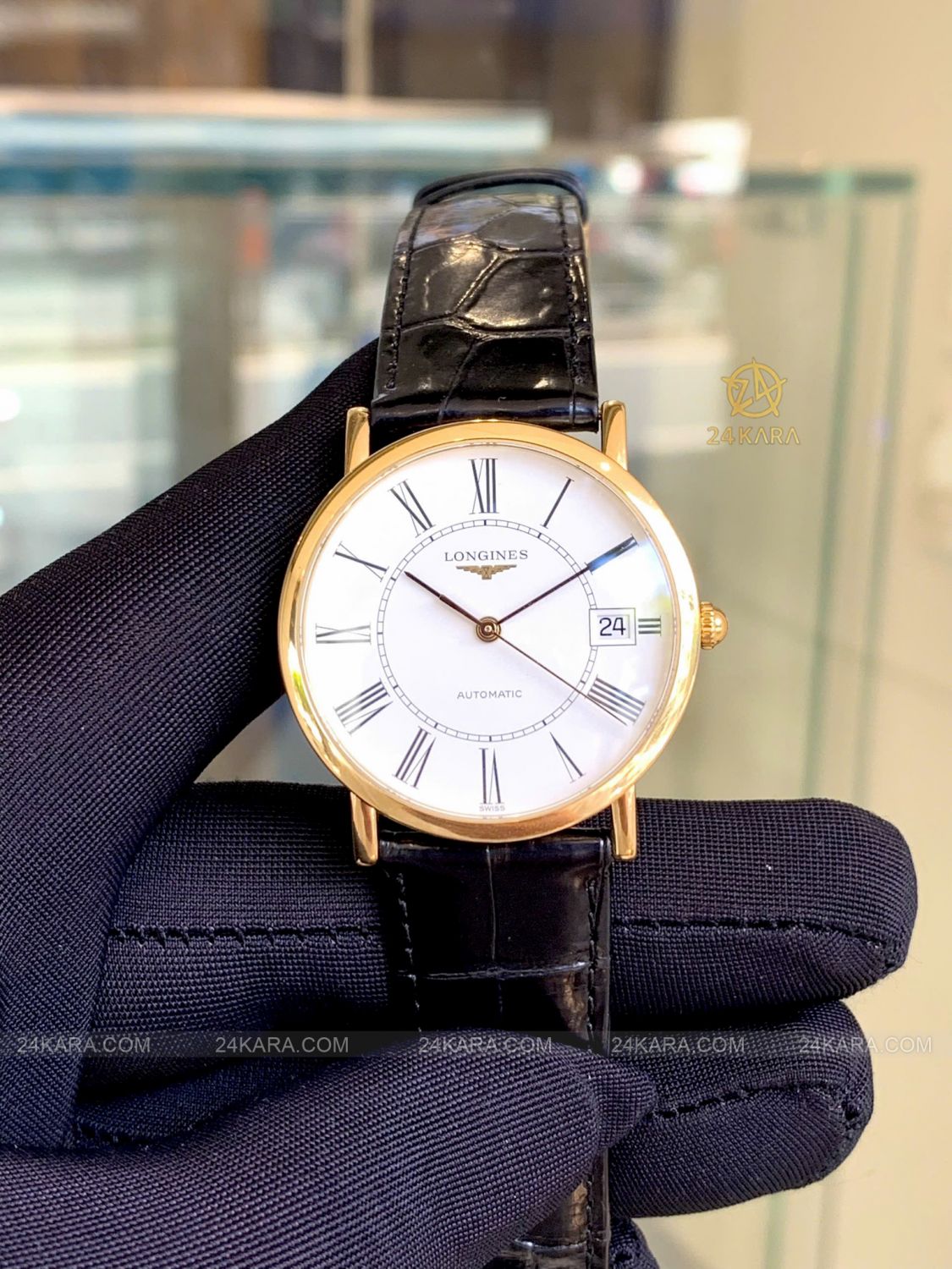Đồng hồ Longines Elegant L4.778.6.11.0 L47786110 Vàng khối 18K mặt trắng - lướt